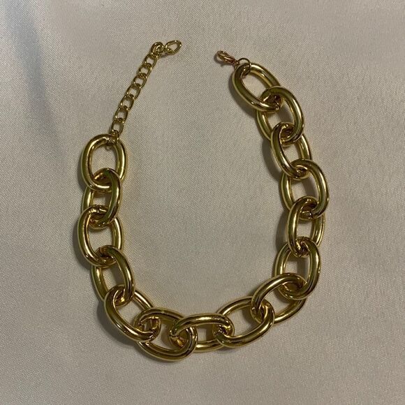 Chunky gold chain link choker - Picture 1 of 6